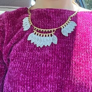 Stella & Dot Leaf Necklace